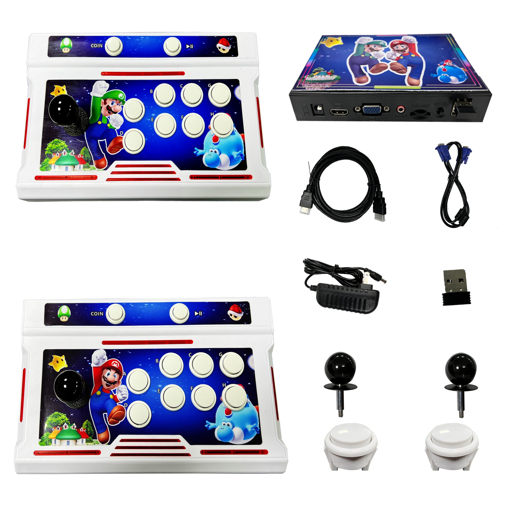  HAAMIIQII 3D Pandora Box 50s Arcade Game Console, 20000 Games  Installed, WiFi Function, 1280x720 Full HD Video, Search/Save/Hide/Pause/ Download Games, 1-4 Players Online Game, HDMI VGA USB Output : Toys & Games